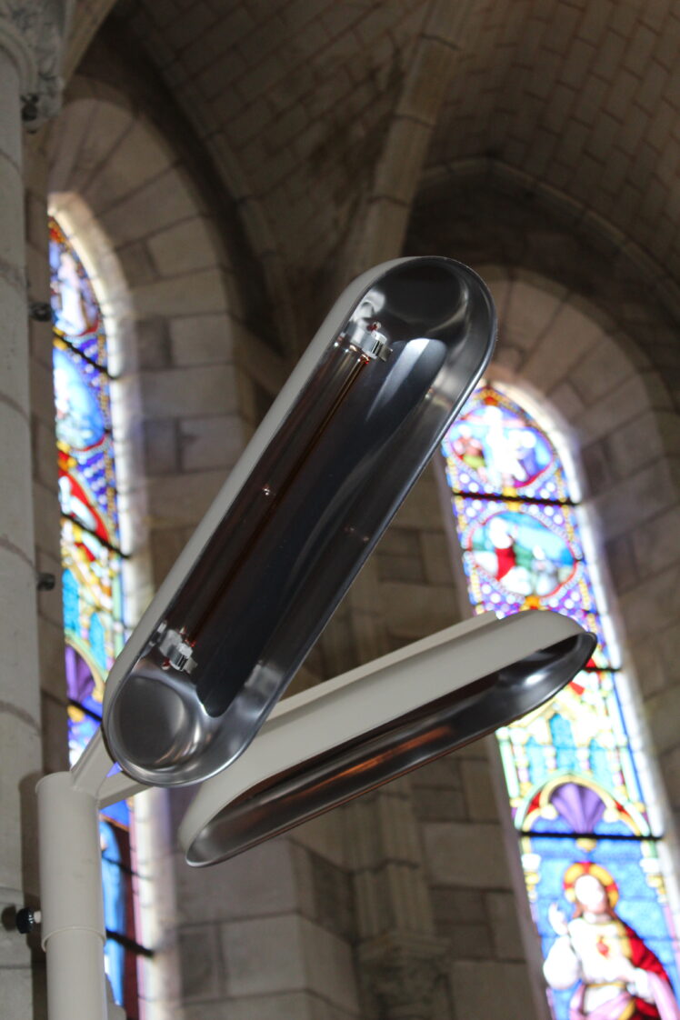 chauffage Lustres Rayonnants IRC (Infrarouge) Eglise de Saillé