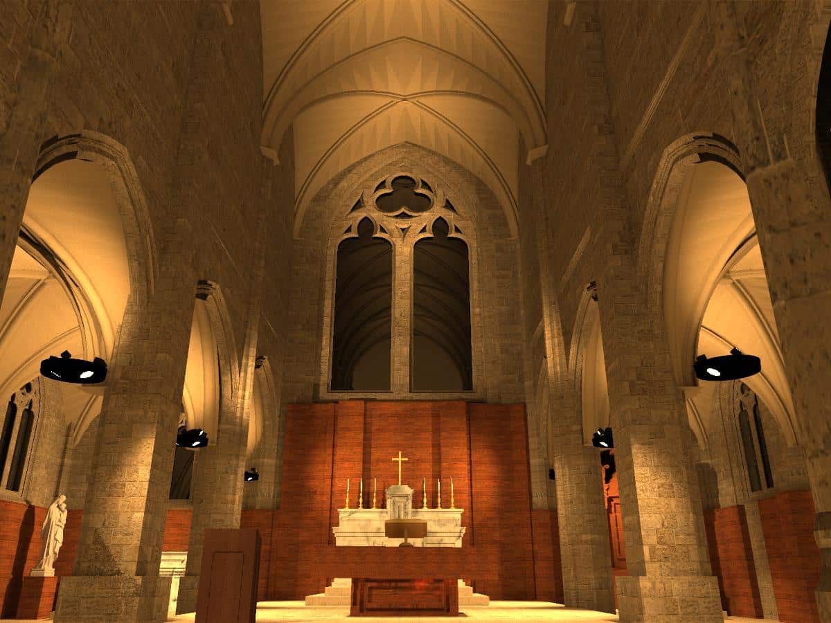 eclairage eglise interieur